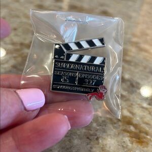 Supernatural Clapperboard 15 yr. Pin